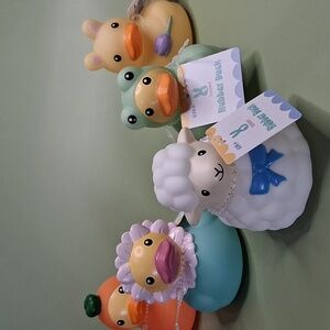 Target 2026  Bullseye Easter Rubber Ducks Complete Set of 5 / Jeep Gifts  NWT